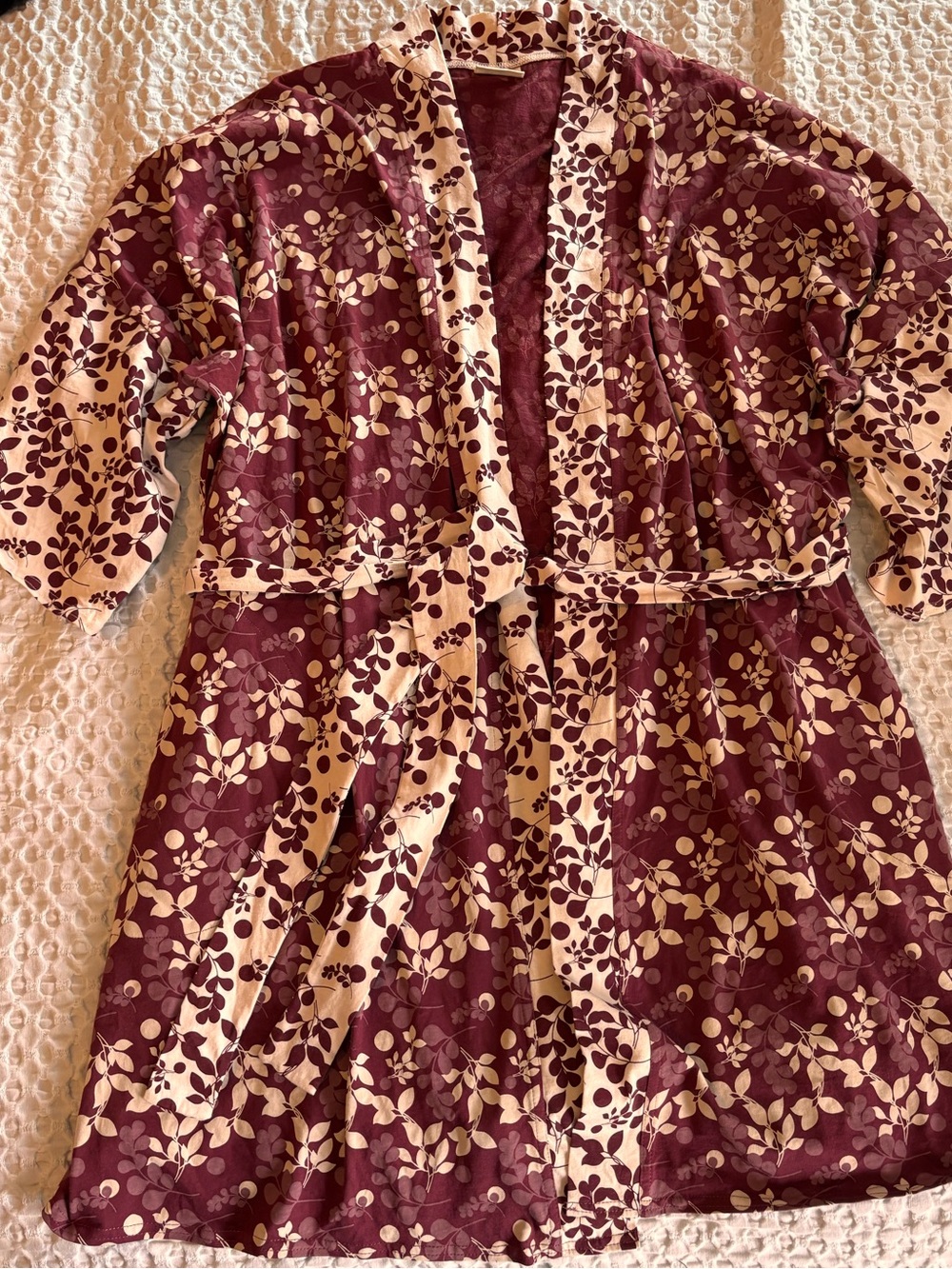 Pact XL/XXL Floral Pajama Short Robe - Picture 2 of 12